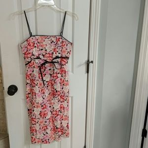 Pink floral sundress